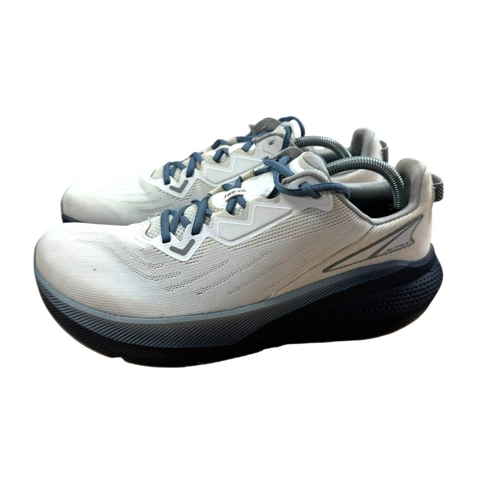 Altra FWD VIA Mens Running Shoes 11.5 White Blue Max Cushion Training Sneakers